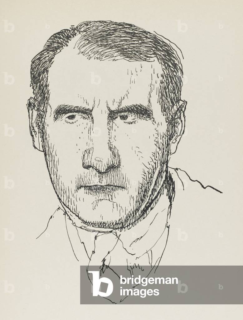 Bild von Druck "SEAN O'CASEY (EVANS)" 1922 von Powys Evans