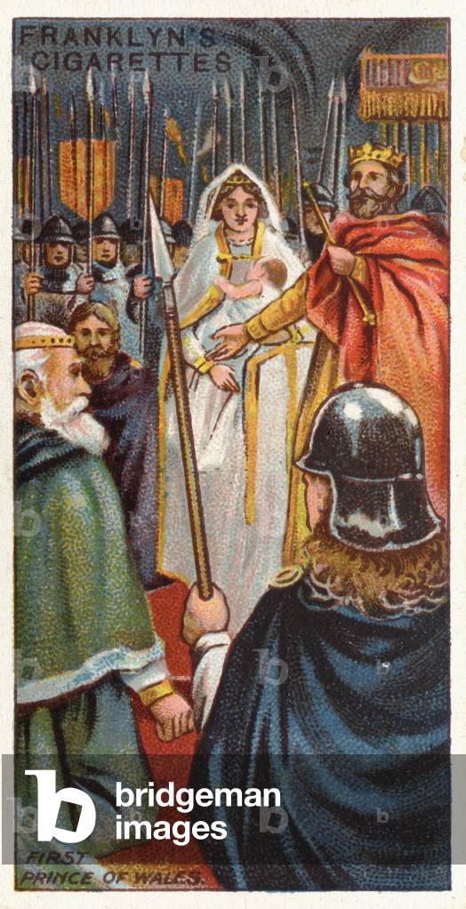 Image of Edward I proclaims his son the first Prince of Wales