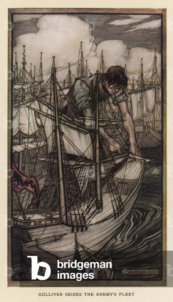GULLIVER/BLEFUSCUDIANS by Arthur Rackham