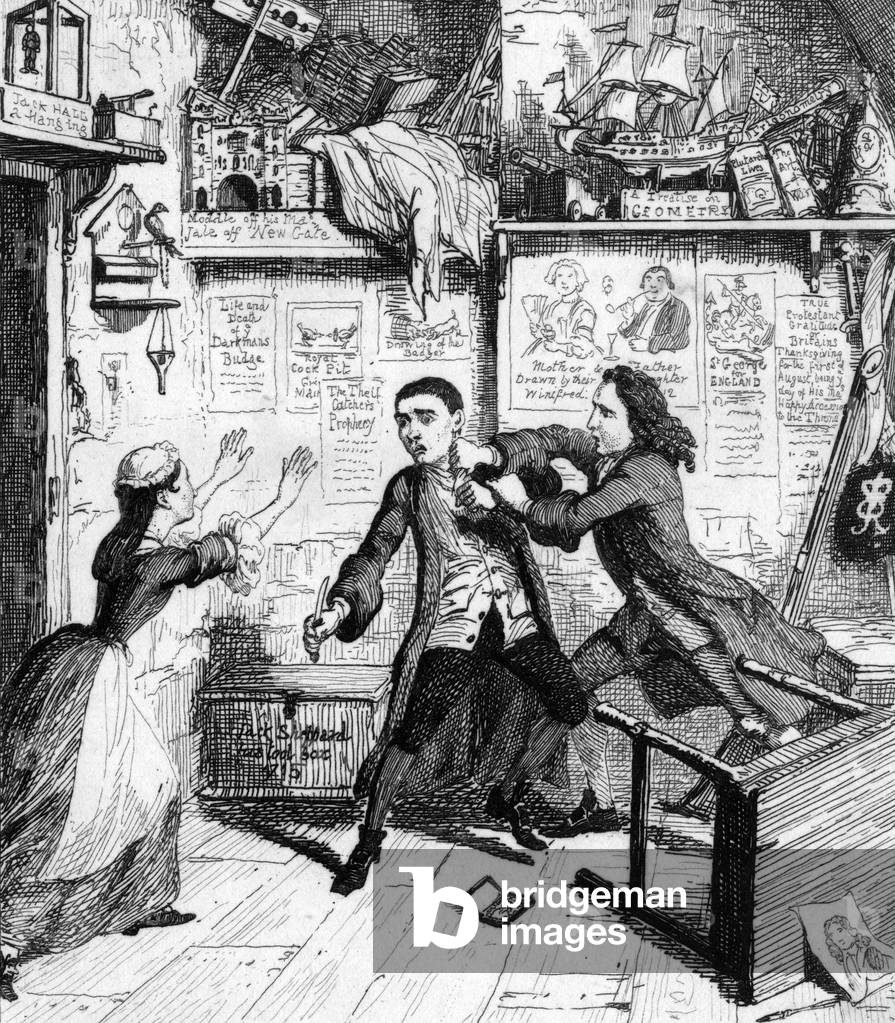 Image of Print depicting CRIME/JACK SHEPPARD 1839 by George Cruikshank
