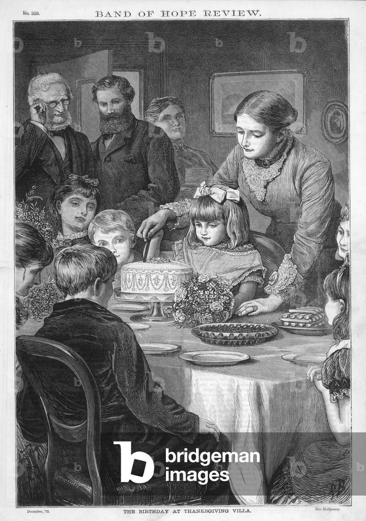Image de Estampe représentant Gâteau d'anniversaire 1879 par Robert Barnes