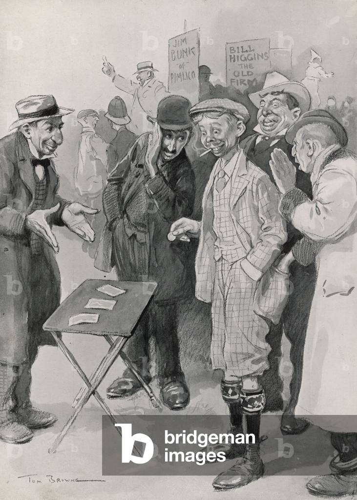 Image de Estampe représentant CARTES ASTUCIEUSES 1908 par Tom Brown