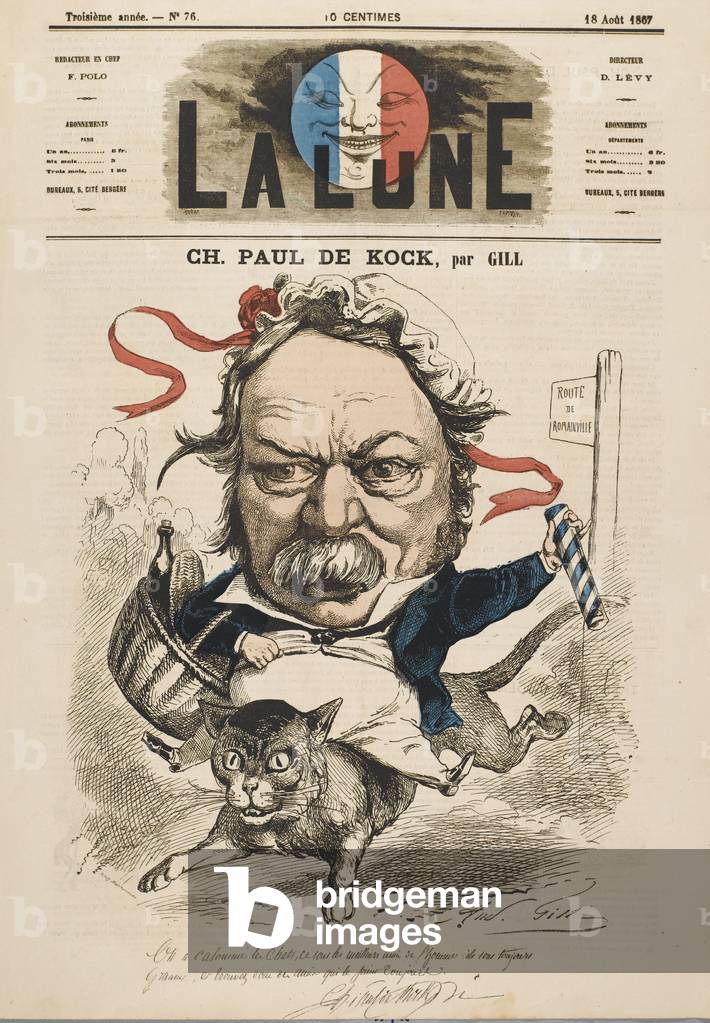 Image de Estampe représentant PAUL DE KOCK 1867 par Andre Gill