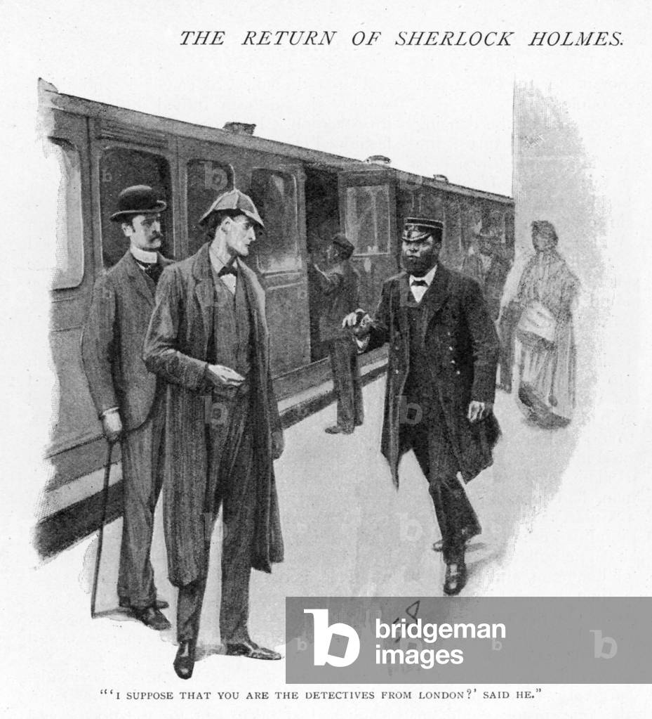 Image de Estampe représentant HOLMES/HOMMES DANSANTS 1903 par Sidney Paget