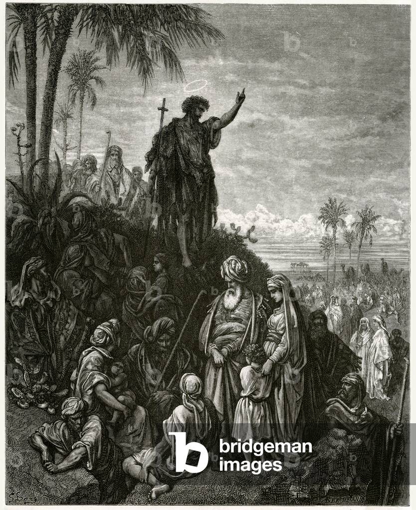 Immagine di Incisione "JOHN PREDICA" di Gustave Dore