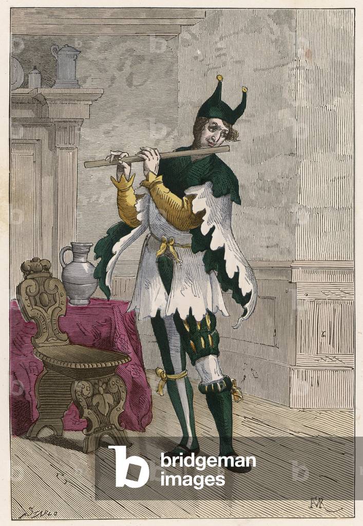 JESTER PLAYING FLUTE