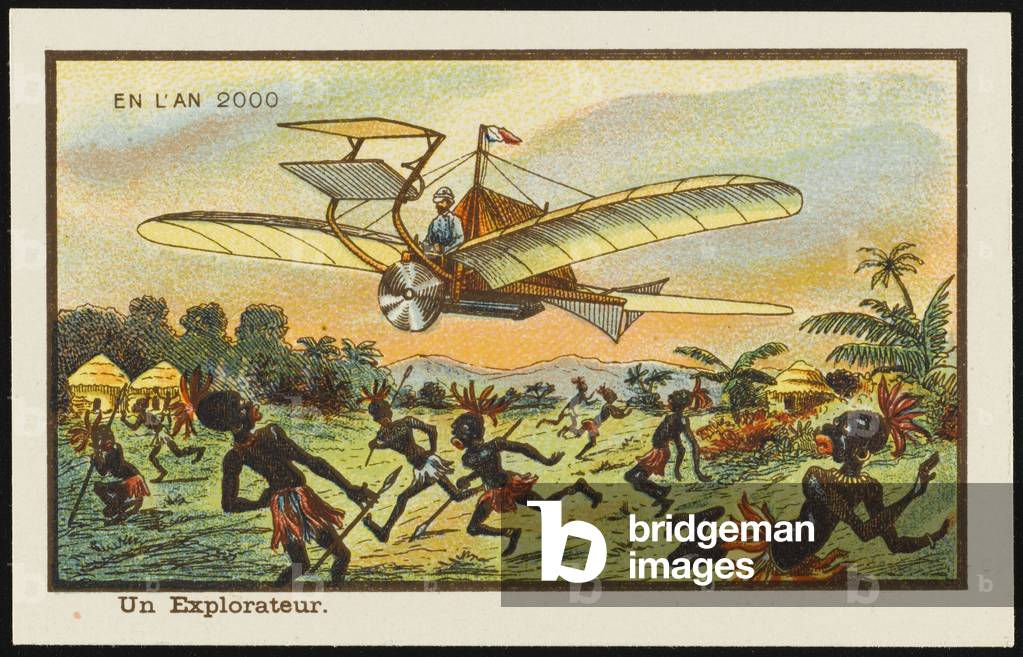 "Futuristischer Luftforscher" 1899 von Jean-Marc Côté