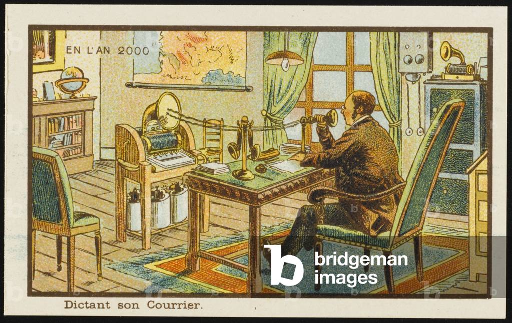 Futuristische Diktiermaschine