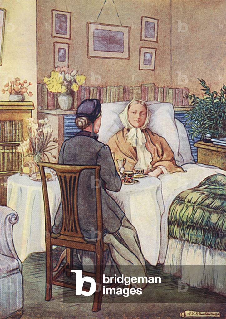 Bild von Druck "NACHTIGALL & BESUCHER" von Mary V. Wheelhouse