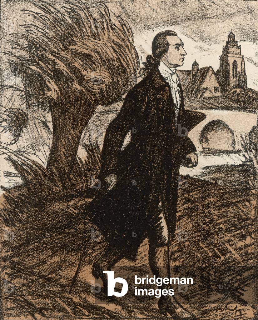 Immagine di Stampa "Goethe a Wetzlar" 1922 di Wilhelm Schulz