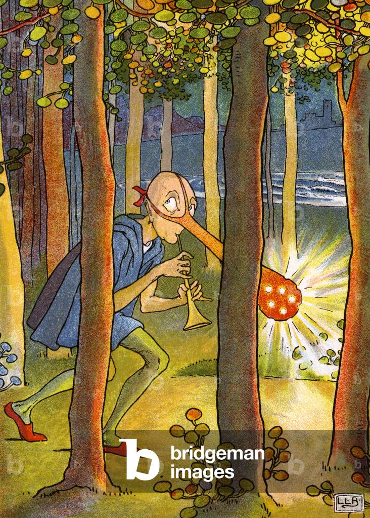 Image de Estampe représentant Le Dong au nez lumineux - Edward Lear 1922 par Edward Lear
