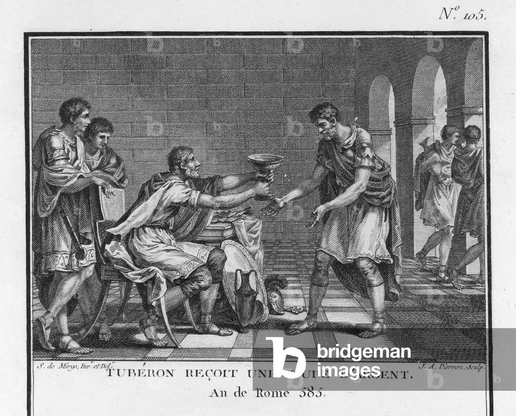 Image of Engraving depicting EVENTS/ANCIENT ROME by Silvestre Mirys