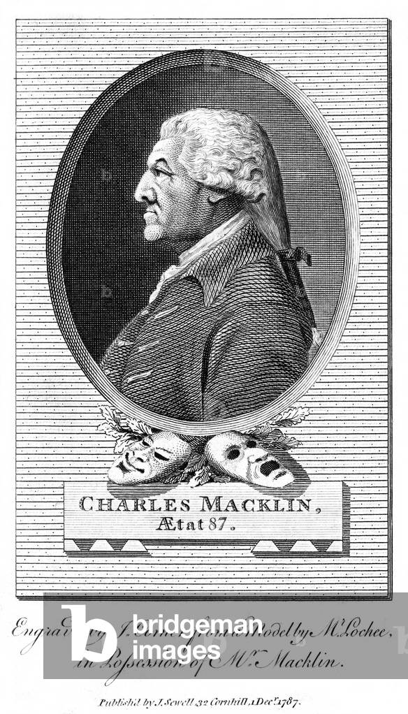 "Charles Macklin" 1787 von John Corner