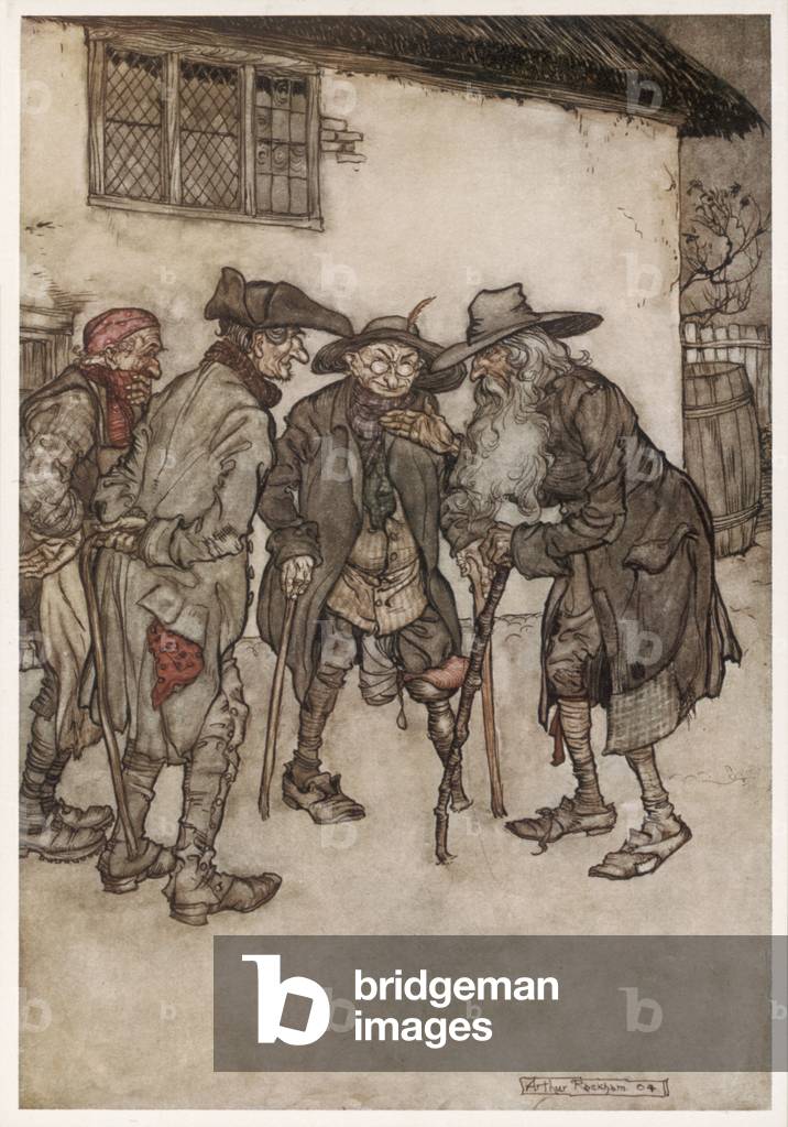 Image of Print depicting IRVING/RIP VAN WINKLE 1905 by Arthur Rackham