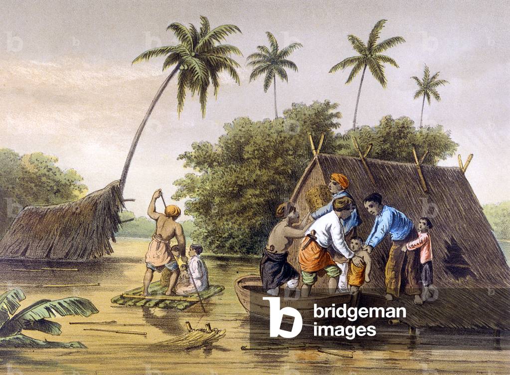 Image of Print depicting FLOOD IN JAVA 1883