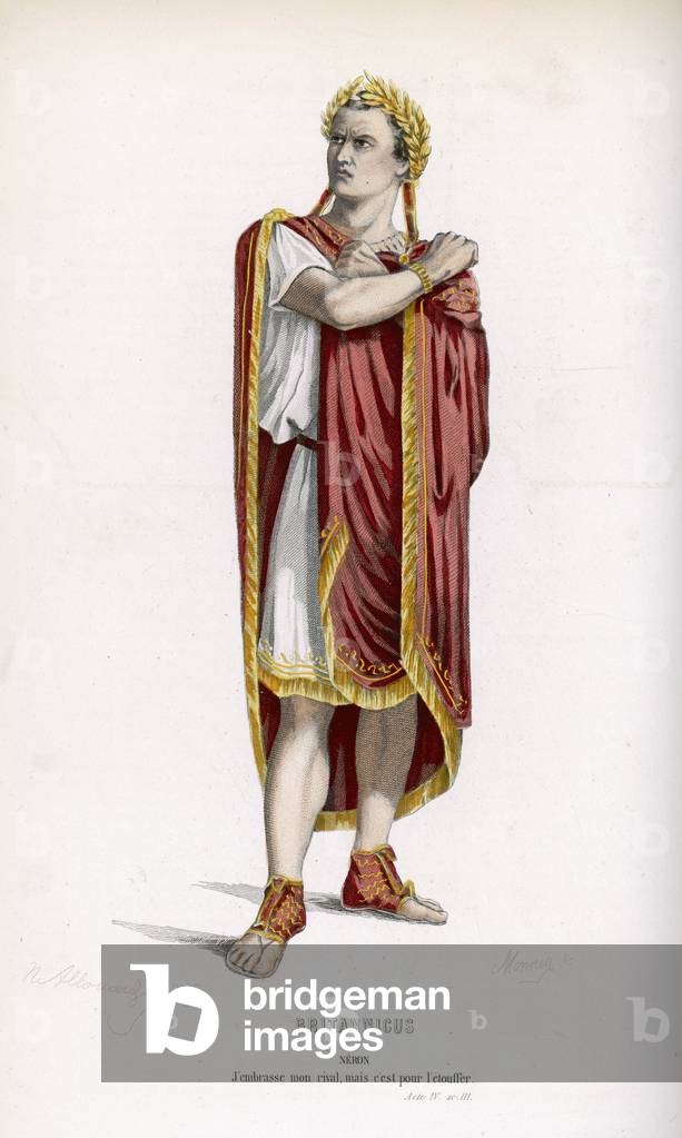 Image of Print depicting Racine - Nero 1669 by Edmond Aime Florentin Geffroy