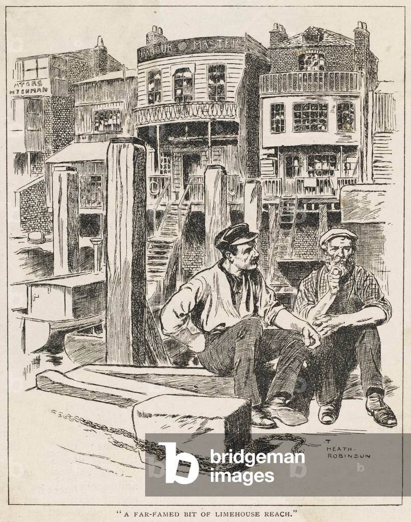 Bild von Druck "KALKHAUS-REICHWEITE" 1905 von Thomas Heath Robinson