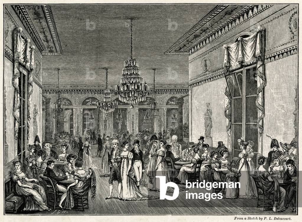 Cafe Frascati in Paris, 1806