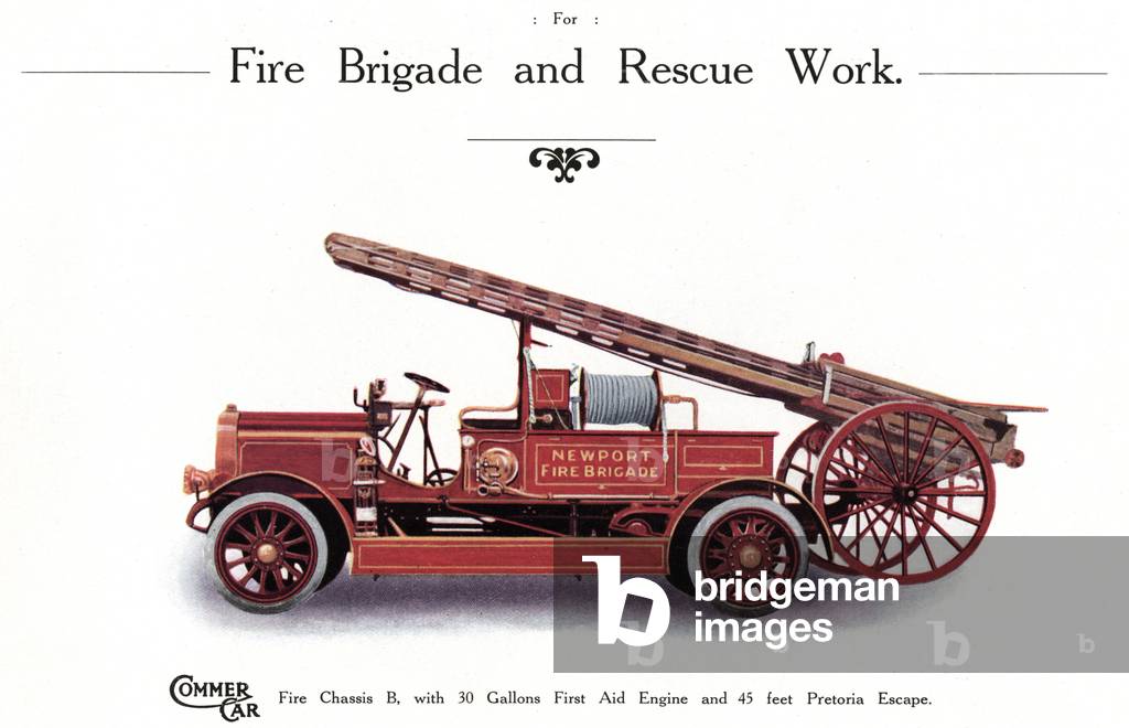 Immagine di Stampa "AUTOPOMPA ANTINCENDIO" 1914