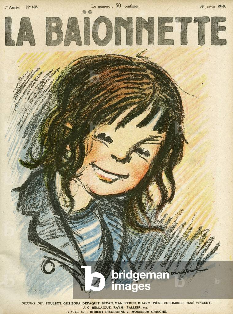 Bild von Druck "Frontabdeckung" 1919 von Francisque Poulbot