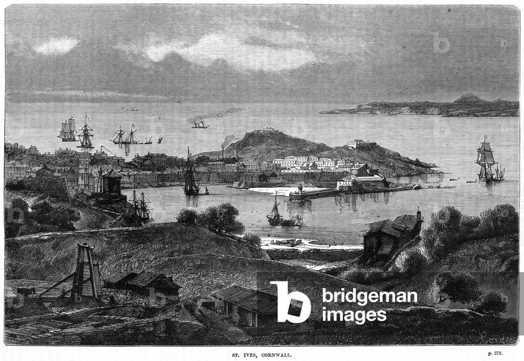 Immagine di Incisione "St Ives (Cornovaglia)" 1880