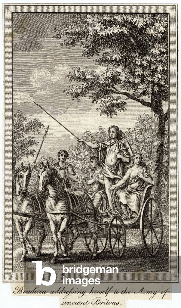Image of Engraving depicting BOADICEA (-62) 1801