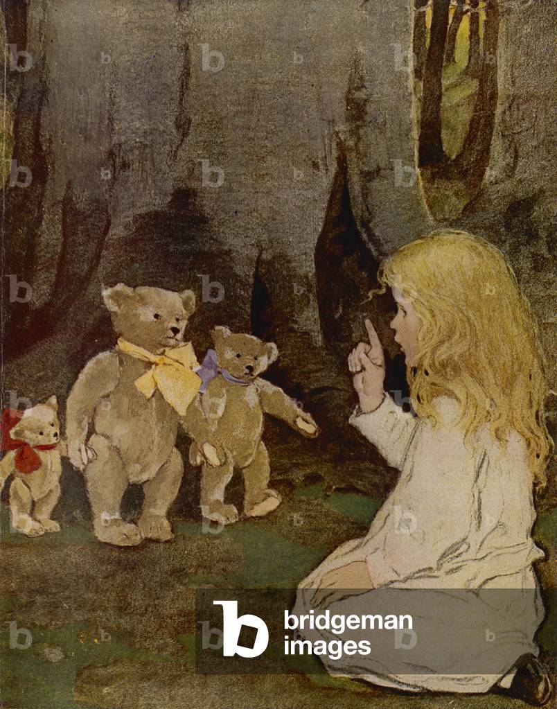 Image de Estampe représentant Boucle d'or - Jessie Willcox Smith 1940 par Jessie Willcox Smith
