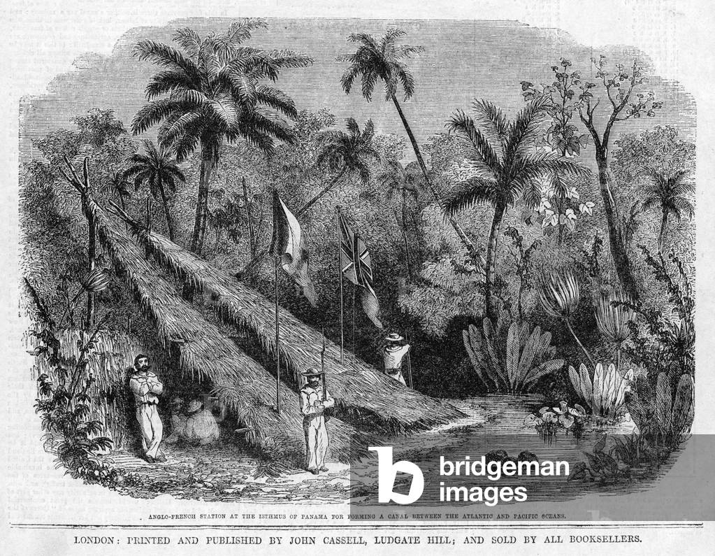 Immagine di Incisione "Perno di fattibilità di Panama" 1854