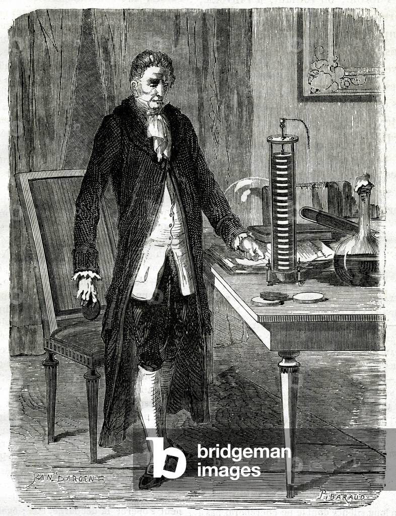 Bild von Gravur "VOLTA" 1799