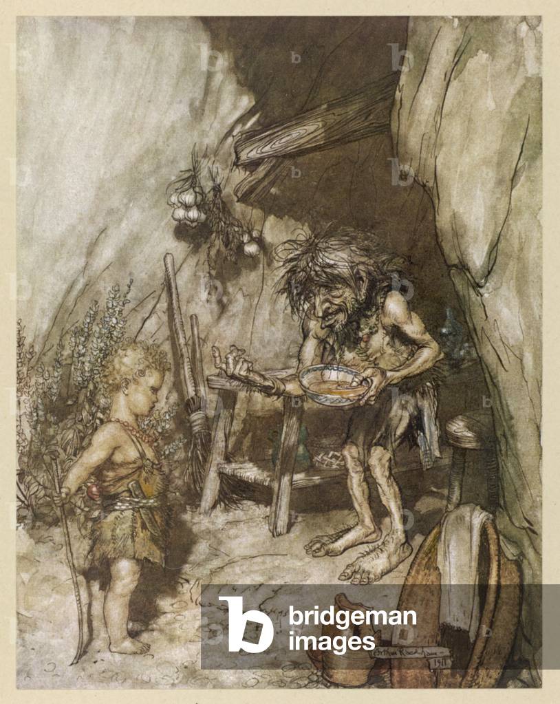 Image of Print depicting SIEGFRIED INFANT by Arthur Rackham