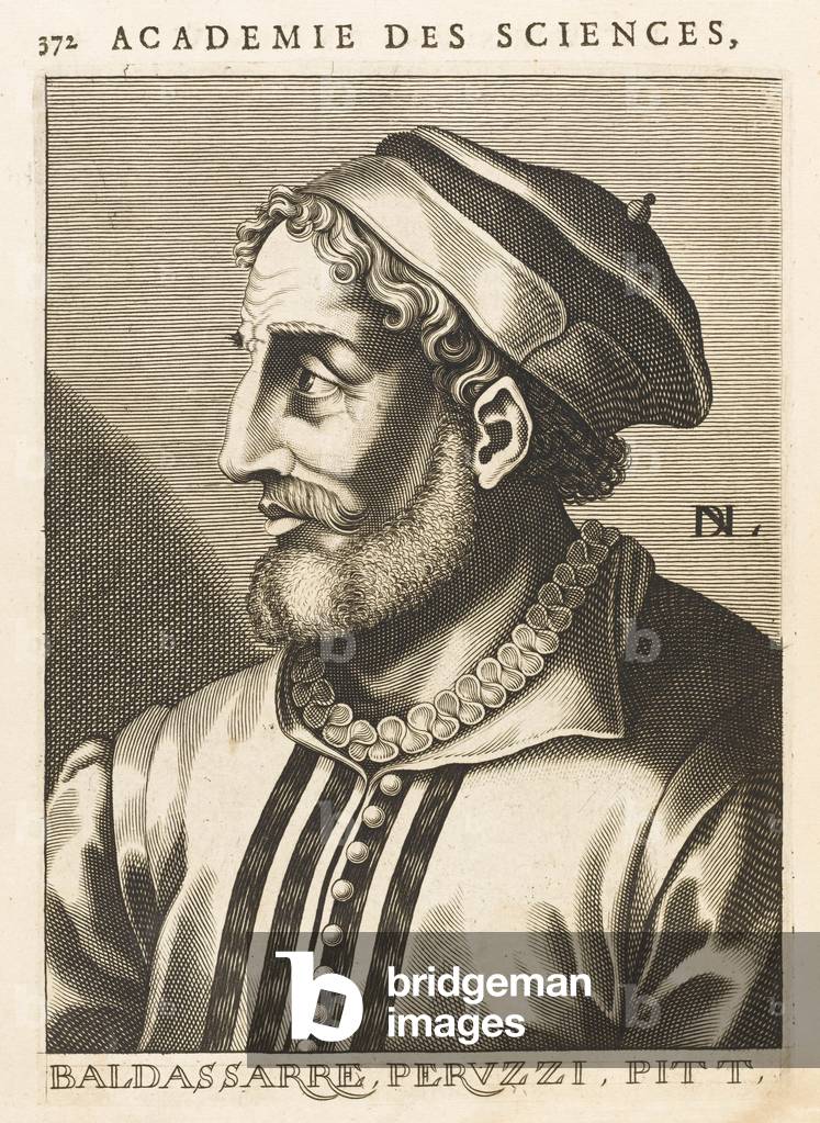 Image of Engraving depicting Baldassare Peruzzi 1801 by Nicolas II de Larmessin