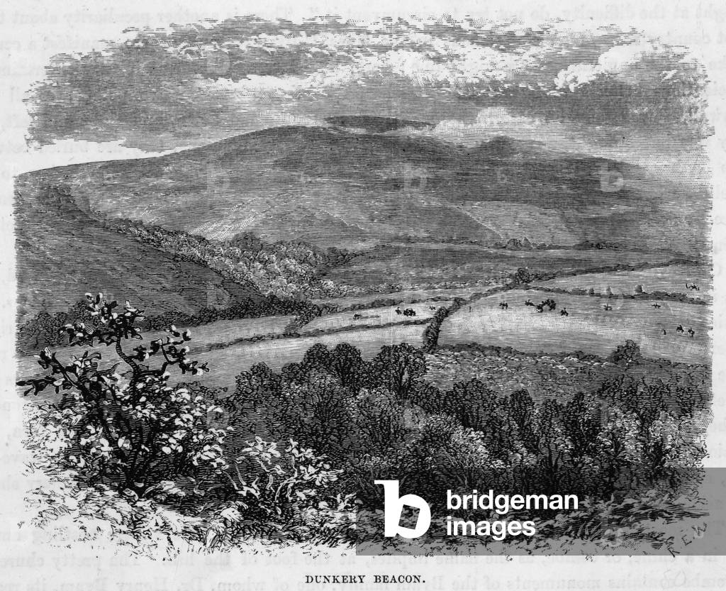 Bild von Gravur "DUNKERY-LEUCHTFEUER" 1880