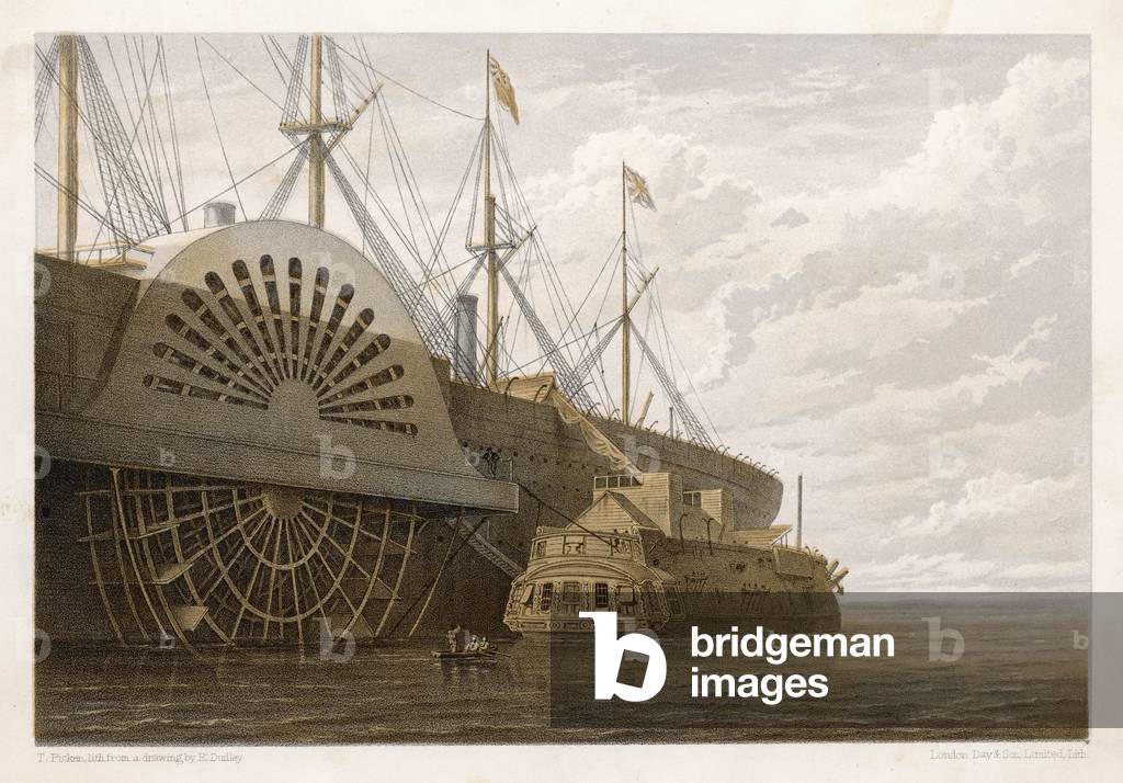 Image de Estampe représentant CÂBLE ATLANTIQUE ET EST 1865 par Robert Dudley