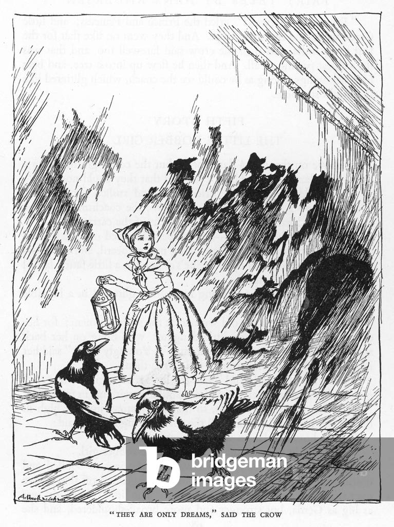 Bild von Druck "KRÄHE UND TRÄUME" 1932 von Arthur Rackham