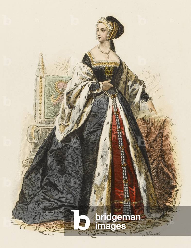 Bild von Gravur "Anne Boleyn" 1801 von Hippolyte Louis Pauquet