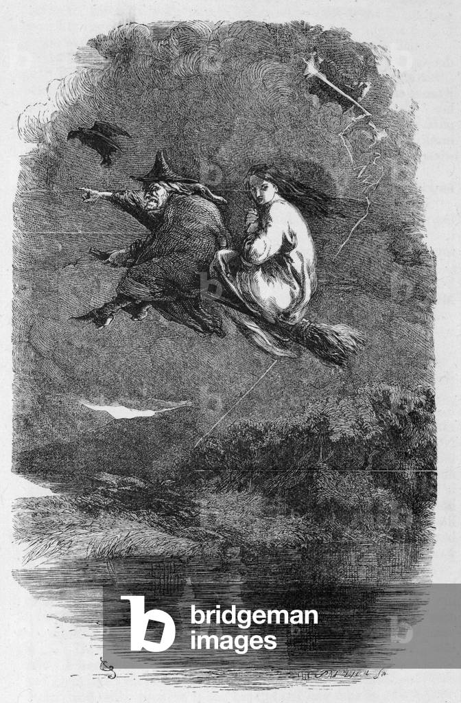 Image of Print depicting Lancashire Witches 1612 by John Gilbert