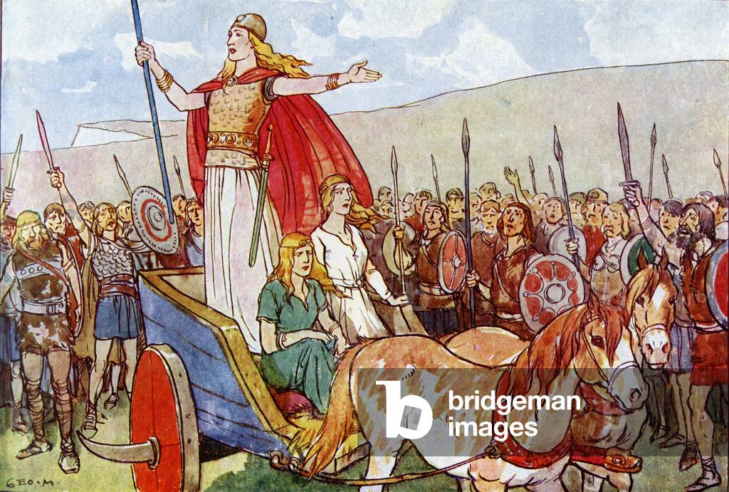 Boudicca with her two daughters