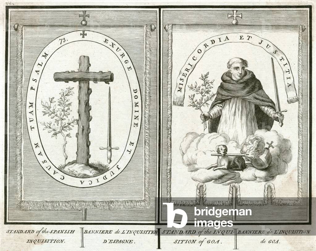 Immagine di Stampa "STANDARD DI INQUISIZIONE" 1737 di Bernard Picart