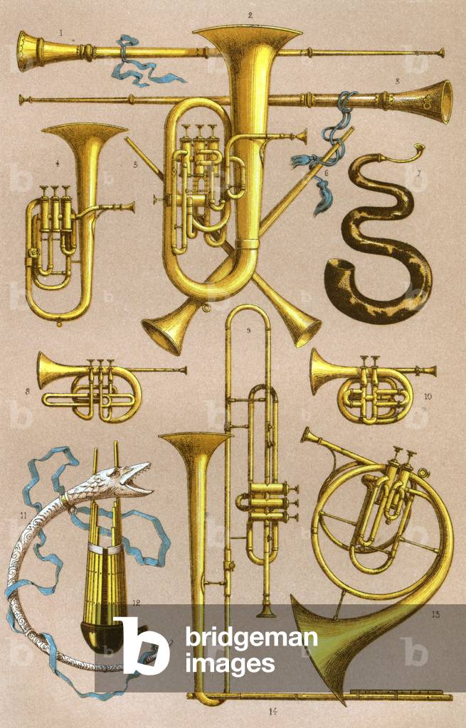 Image of Print depicting WIND INSTRUMENTS 1878