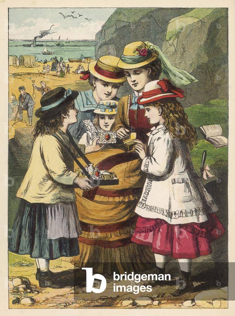 Image of Print depicting SELLING SHELLWORK 1870