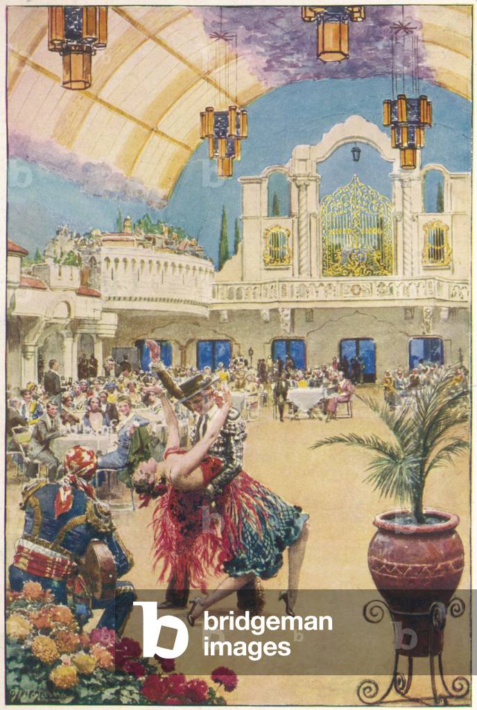 Image de Estampe représentant ACTE DE CABARET 1938 par Fortunino Matania