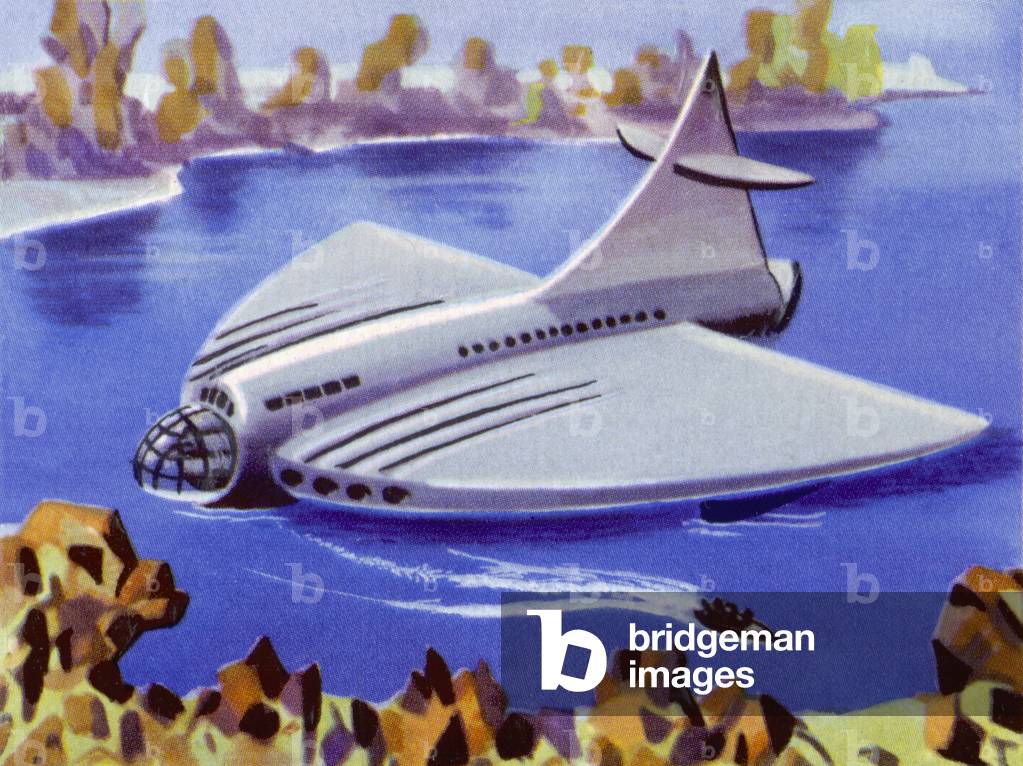 Bild von Druck "RAKETENWASSERFLUGZEUG" 1950