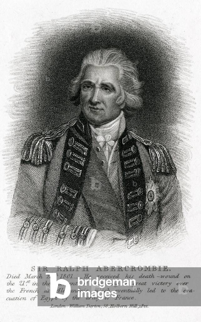 Image of Engraving depicting RALPH ABERCROMBY 1822 by William Darton