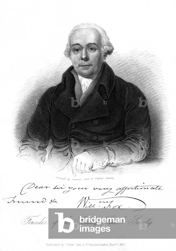 Bild von Gravur "WILLIAM FOX" 1827