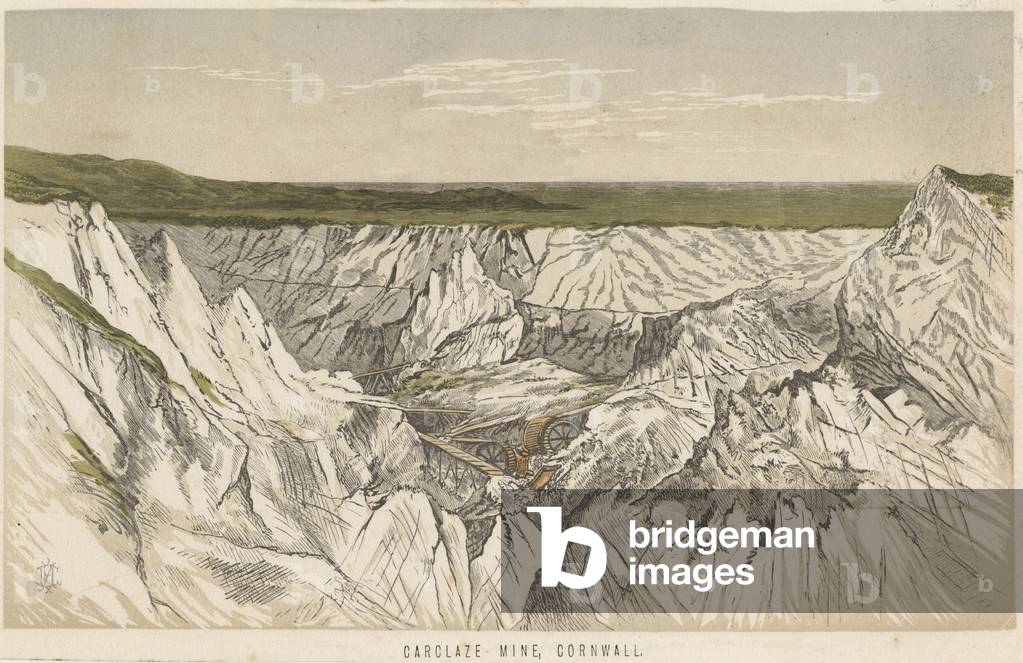Image de Gravure représentant MINE D'ÉTAIN CORNWALL 1801