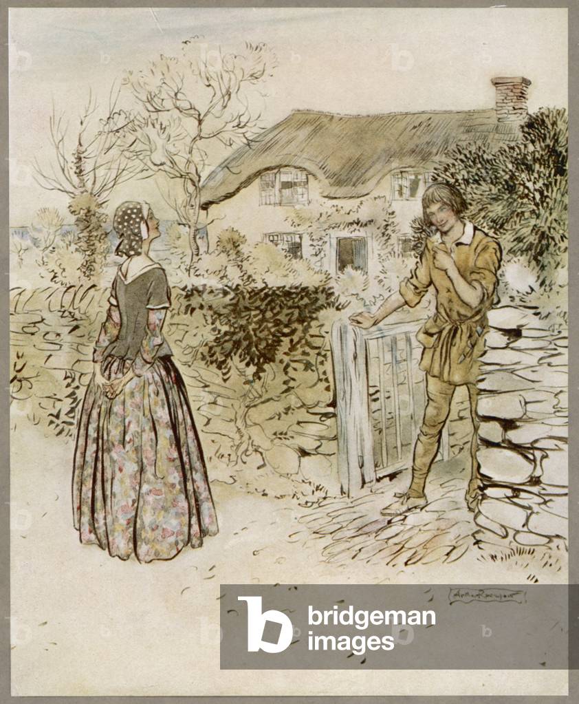 Image de Estampe représentant BALLADE/LE JARDINIER 1918 par Arthur Rackham