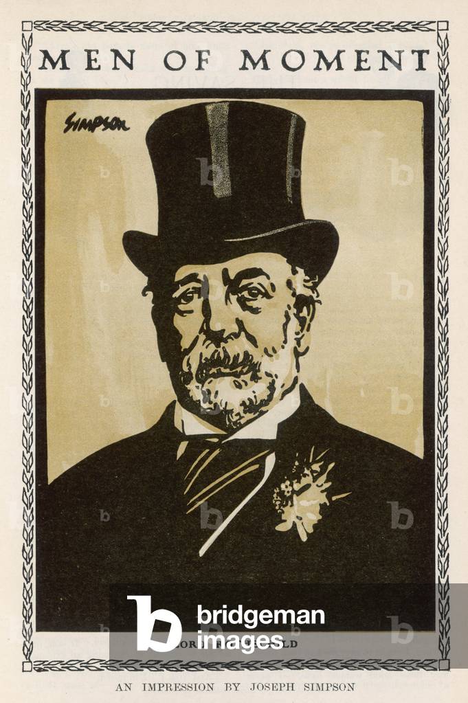 Image de Estampe représentant NATHAN MEYER ROTHSCHILD 1907 par Joseph Simpson