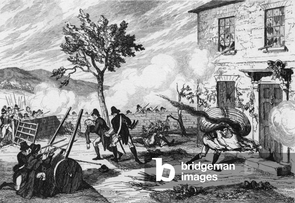 Image of Print depicting 1798 REBELS V CHAMNEY 1798 by George Cruikshank