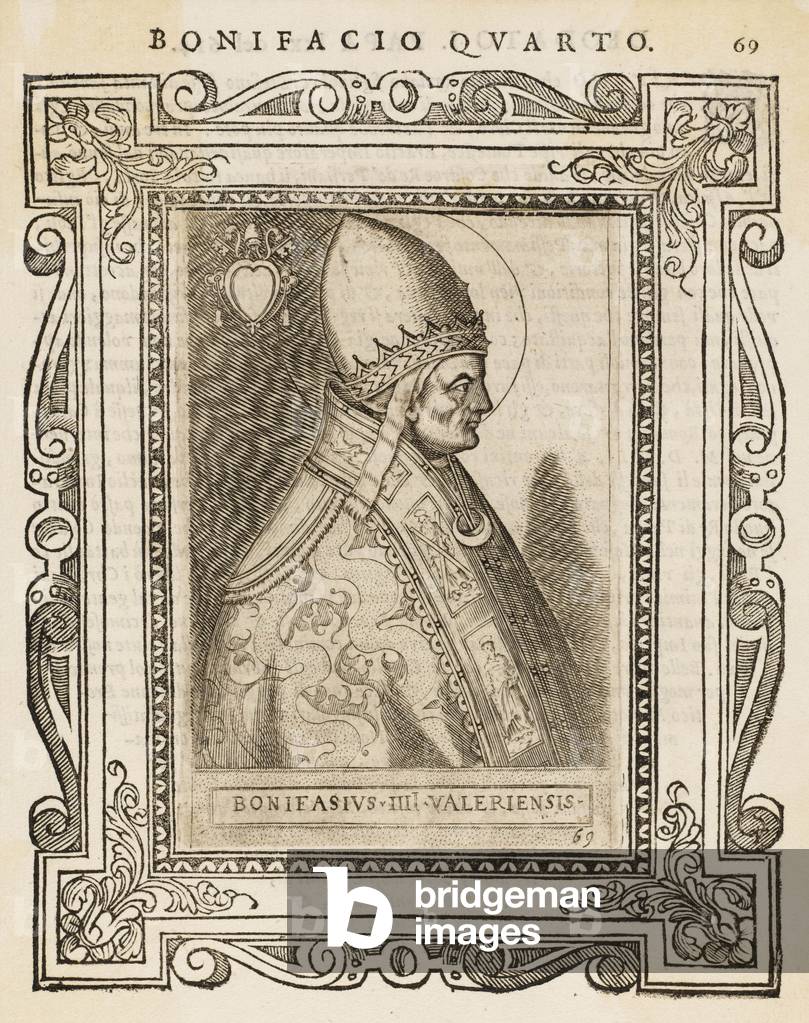 Image de Gravure représentant PAPE BONIFACE IV 1588 par Cavalieri