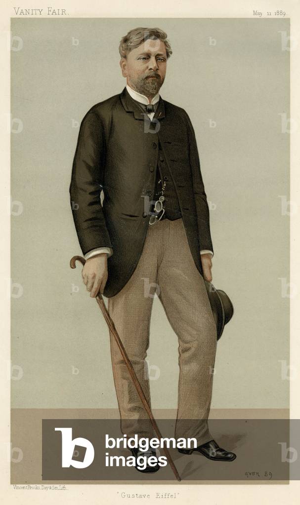 Image de Estampe représentant GUSTAVE EIFFEL 1889 par Jean Baptiste Guth